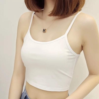 Áo hai dây màu trơn phong cách Hàn Quốc quyến rũ hợp thời trang cho nữ