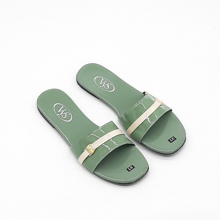 Dép lê bệt nữ quai ngang khoá vuông xinh xắn thời trang VYS TA6331 (Nhiều Màu)