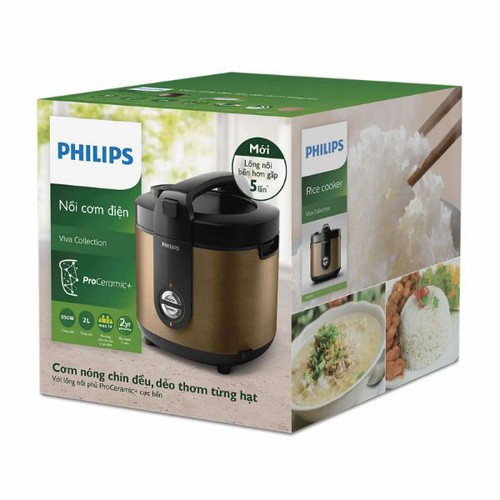 NỒI CƠM ĐIỆN PHILIPS HD3132 ( Màu Bạc)