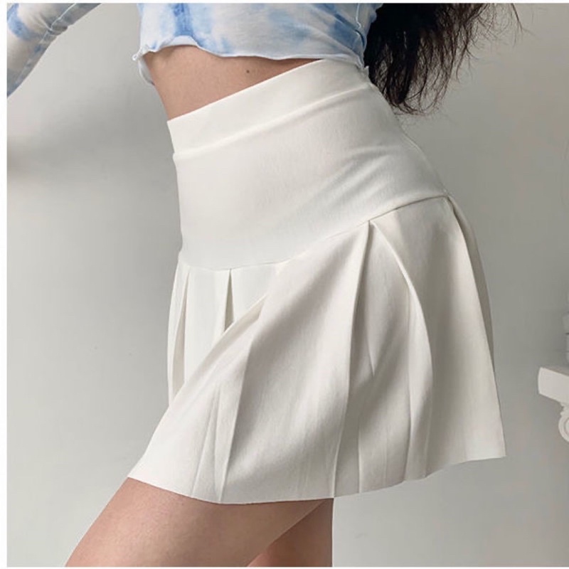 Chân váy xếp ly to, chân váy Tennis bản to dáng ngắn xoè  có lót trong 3 size S M L - Mã: 716 TV-Fashion