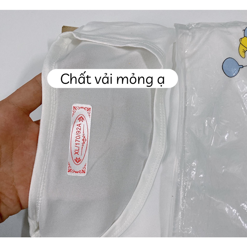 Đồ bộ cộc dài chất thun sữa mỏng freesize<62kg