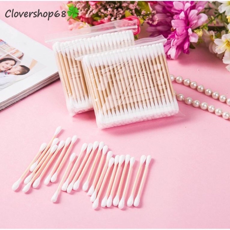 SỈ 10 GÓI TĂM BÔNG NGOÁY TAI BẰNG GỖ LOẠI TỐT