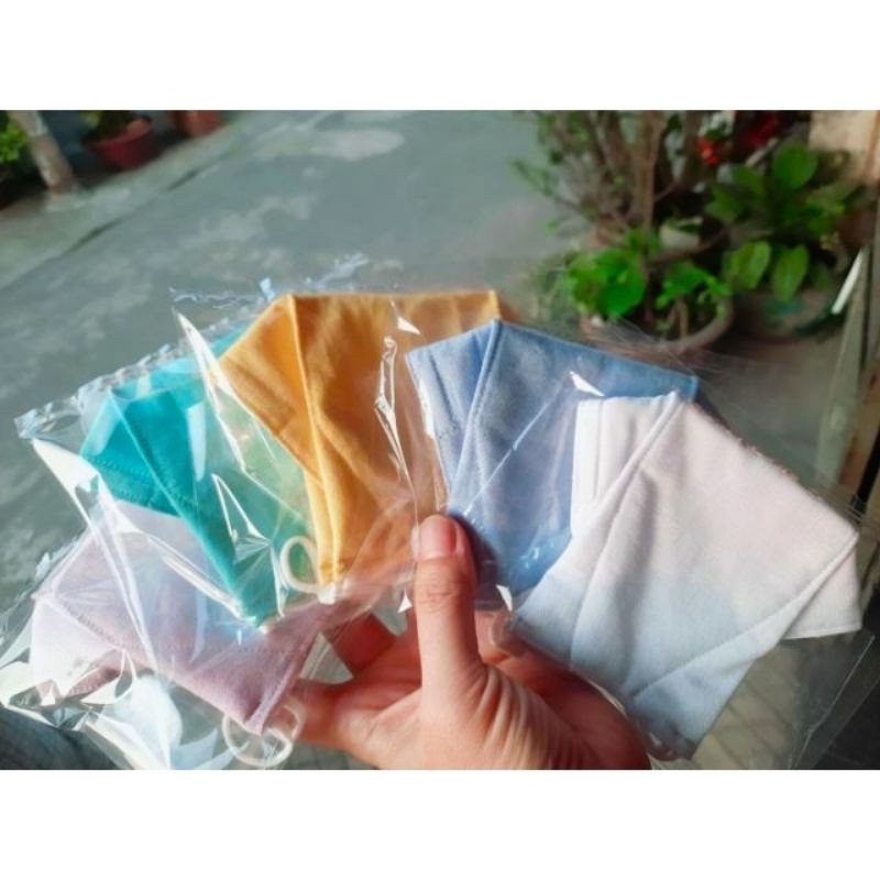 Khẩu trang vải linen kiểu Hàn Quốc KF80 | BigBuy360 - bigbuy360.vn
