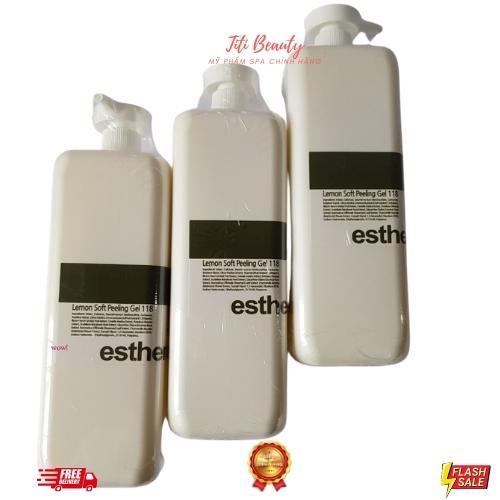 Tẩy da chết Lemon Soft Peeling Gel 118 ESTHEPRO 1000ml làm sạch loại bỏ hết bã nhờn tế bào chết dưỡng ẩm chống lão hóa.