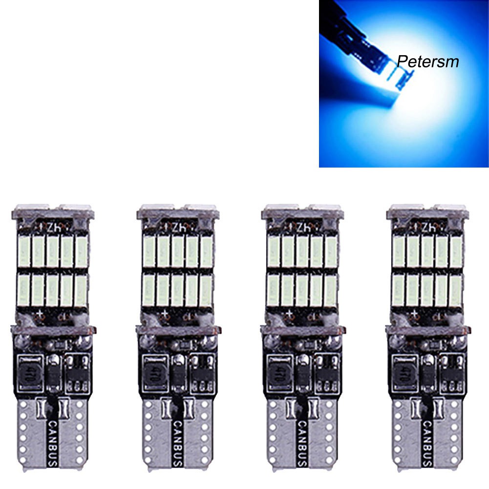 Set 4 Đèn Led 12v 6000k T10 W5W Gắn Bên Hông Xe Ô Tô