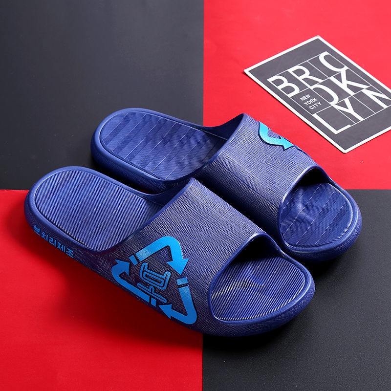 Dép Quai Ngang Đi Trong Nhà Đế Dày Chống Trượt Thời Trang Mùa Hè Mới Cho Nam
