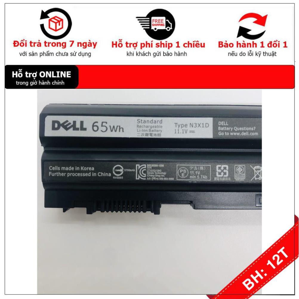 [BH12TH] Pin Dell Latitude E5420 E5430 E5520 E5530 E6420 E6430 E6520 E6530- logo D.ell mã pin T54FJ-60wh