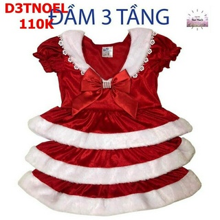 Váy đầm công chúa cho bé gái - Đầm giáng sinh hóa trang Noel