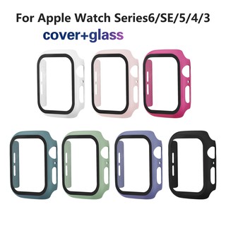 Vỏ bảo vệ bằng kính cường lực thích hợp cho màn hình đồng hồ Apple Watch 6/ 5/ 4/ 3/ 2/ 1/Se Iwatch 38mm 40mm 42mm 44mm