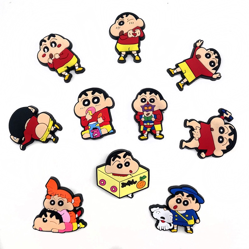 Phụ kiện trang trí giày crocs hình cậu bé bút chì Shin-chan có thể tháo rời cho bé