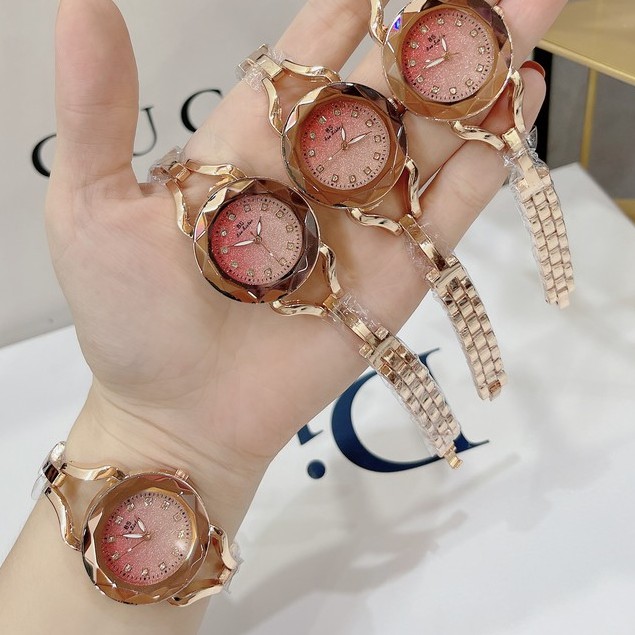 Đồng hồ nữ BS mặt đá lục giác