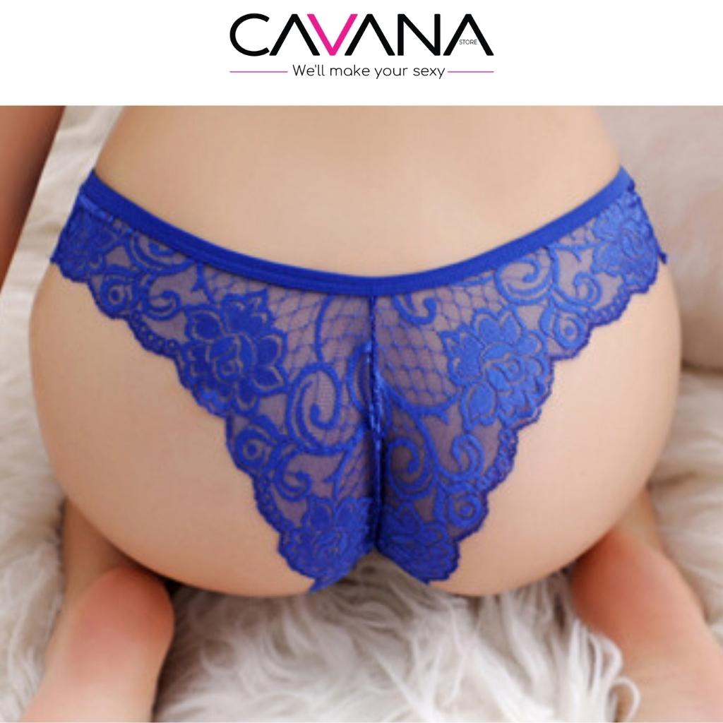Quần lót nữ sexy, quần chip nữ  ren cao cấp xuyên thấu quyến rũ Q17 - CAVANA STORE