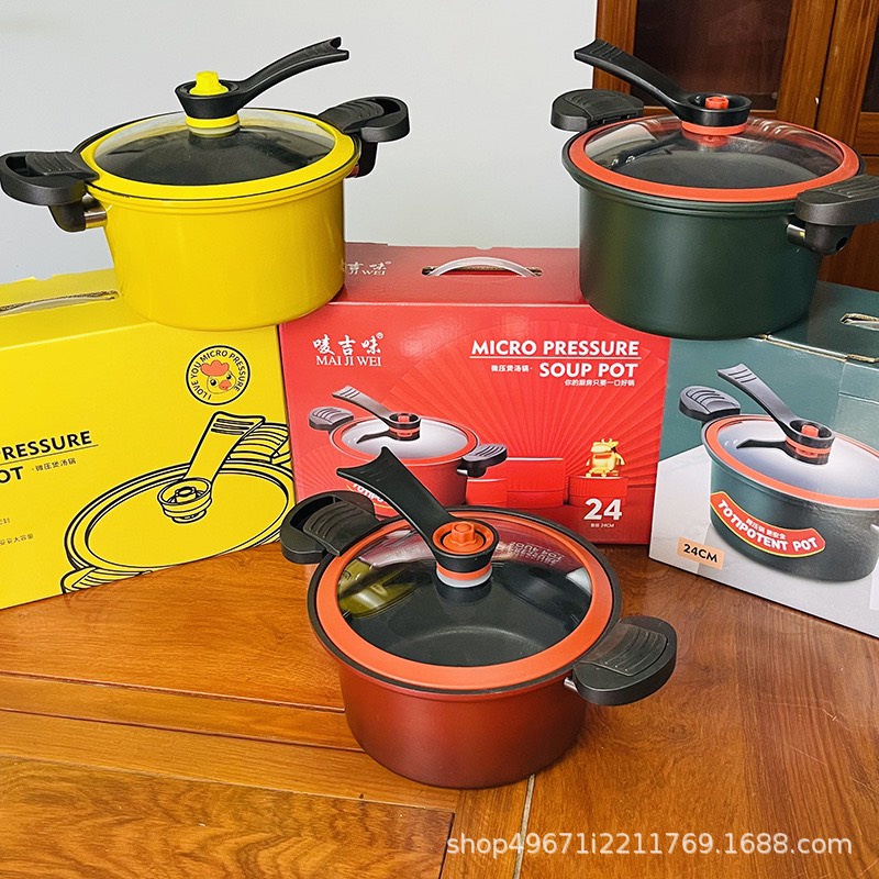 Nồi Áp Suất Hàn Quốc 24CM Chống Dính Dung Tích 3.5 Lít, Nấu Được Bếp Từ, Gọn Nhẹ Dễ Sử Dụng