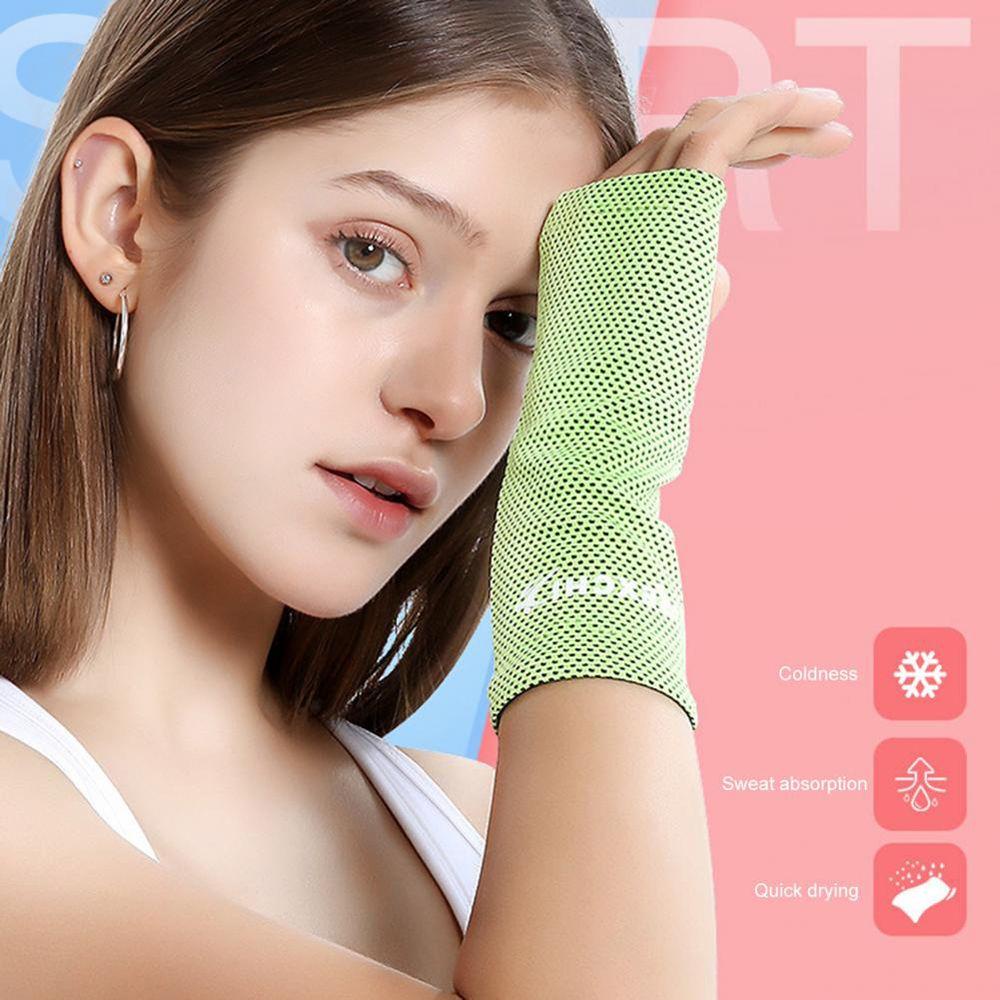 OCEANMAP Băng Quấn Cổ Tay Làm Mát Thoáng Khí An Toàn Cho Hoạt Động Thể Thao Ngoài Trời