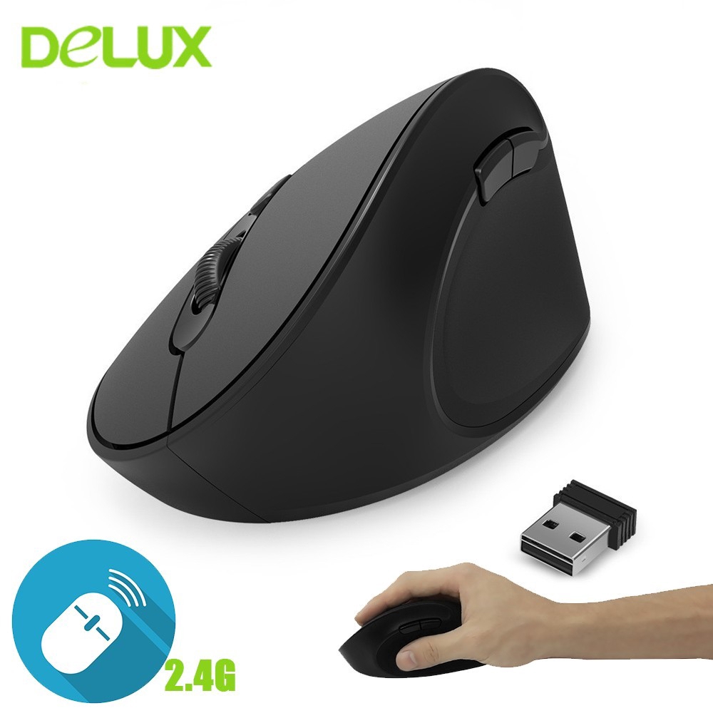 Chuột Quang Không Dây Delux M618Se 2.4g 6d