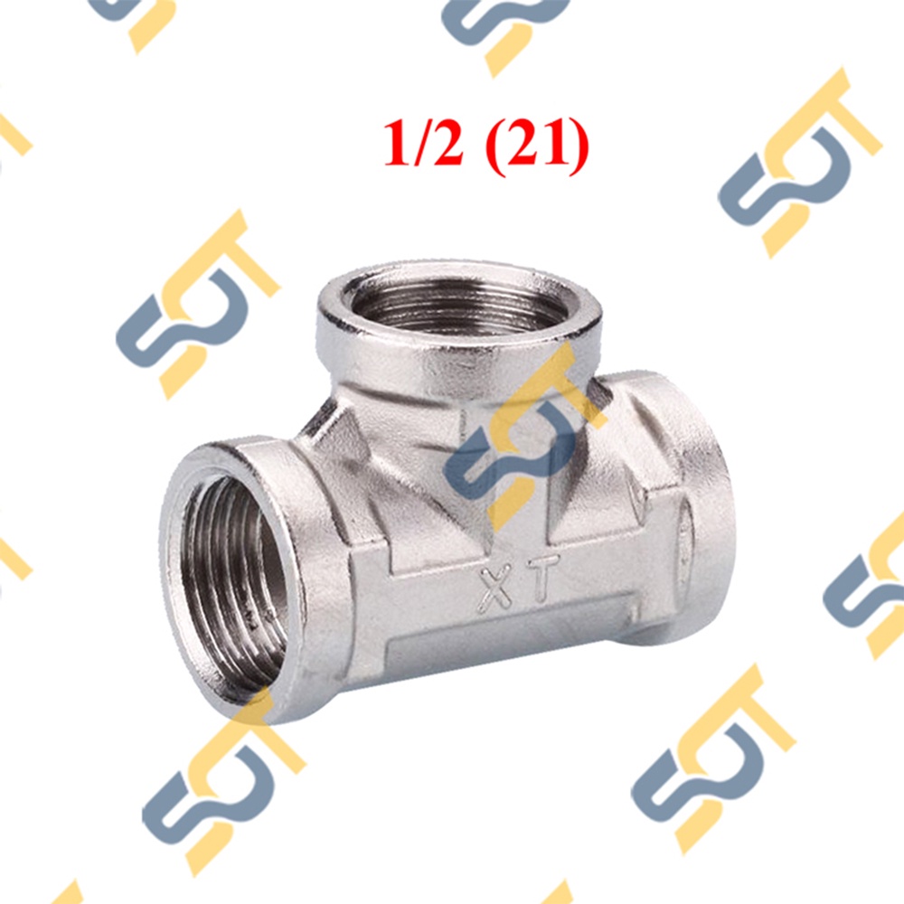 [TEE NỐI REN] Tê chia ba đầu ren trong &amp; ngoài bước ren BSP hệ G dân dụng (pipe fitting tee male &amp; female)