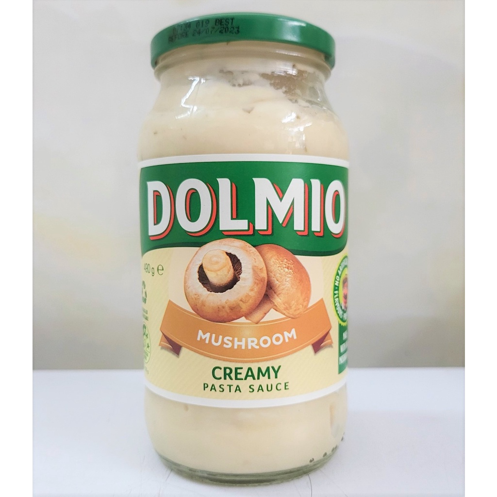 [Lọ 490g – MUSHROOM] XỐT MÌ Ý KEM NẤM [Australia] DOLMIO Creamy Pasta Sauce