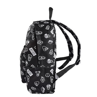 Balo BT21 BTS đen kèm strap A.R.M.Y