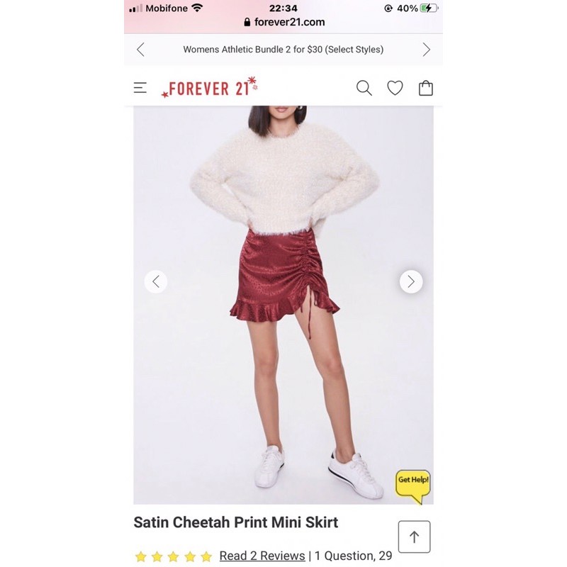 Chân váy rút dây f21