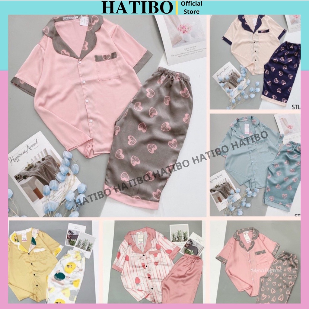 Đồ Bộ Nữ Cộc Lửng, Chất Lụa Cao Cấp Mặc Nhà, Mặc Ngủ Mát Mịn Thoải Mái, Thấm Hút Mồ Hôi