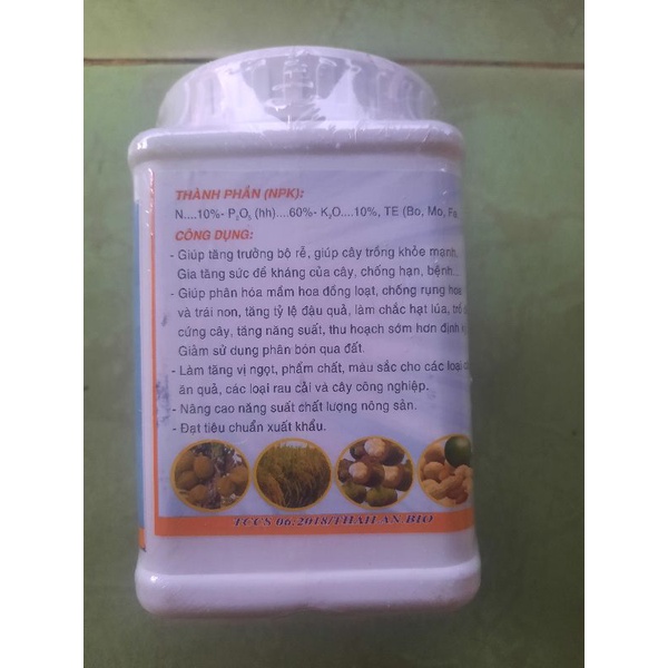 PHÂN BÓN LÁ 10-60-10+TE 500G THÁI LAN