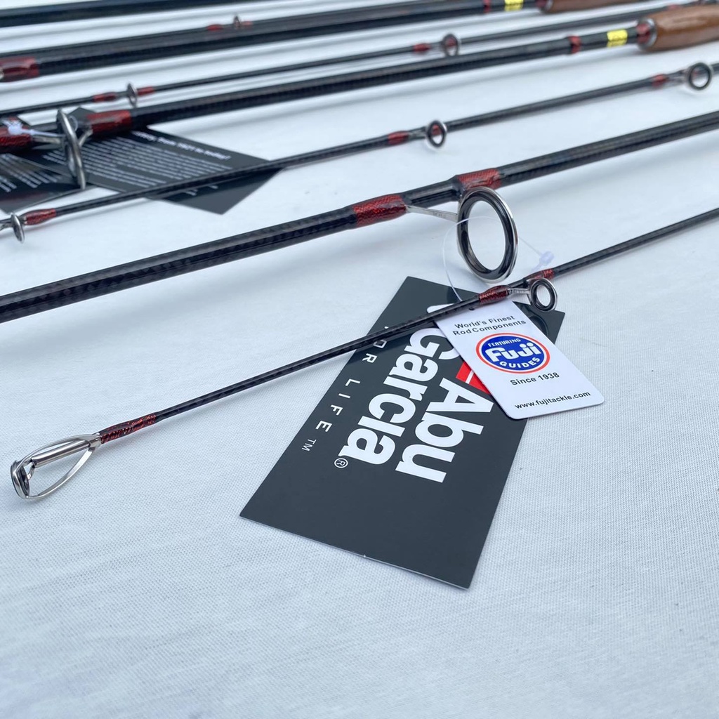 Cần Câu Abu Garcia Piranha Khoen Fuji , Cán Gỗ Phủ Keo