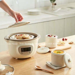 Nồi nấu cháo chậm Bear 0.8L [Bản quốc tế]