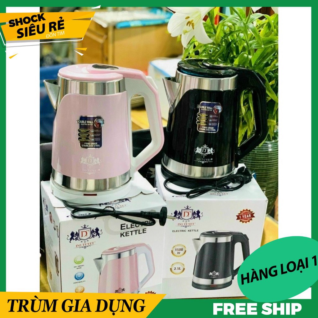 ẤM SIÊU TỐC THÁI LAN CỠ LỚN 2.5L - HÀNG CHÍNH HÃNG, BẢO HÀNH 1 NĂM