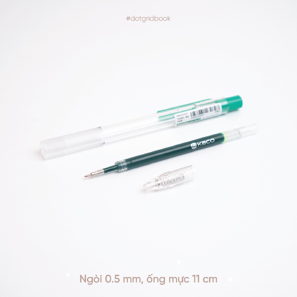 Bút gel nhiều màu Kaco Turbo ngòi 0.5mm