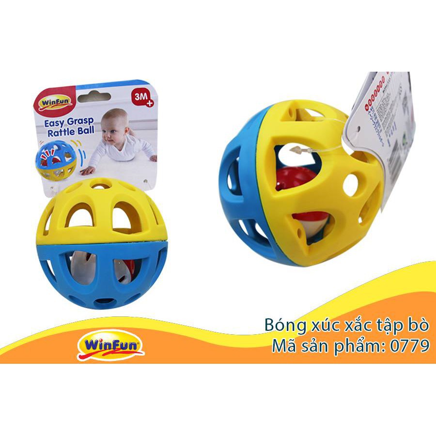 Bóng lục lạc bằng nhựa tập bò Winfun WF000779