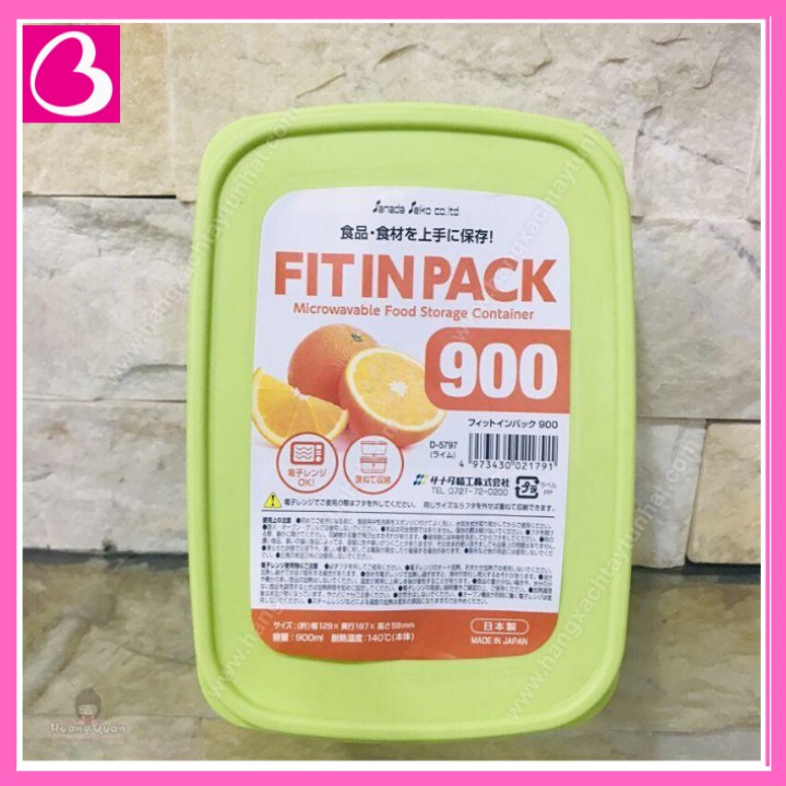 Hộp nhựa nắp dẻo 900ml Nhật Bản bảo quản thức ăn tiện lợi