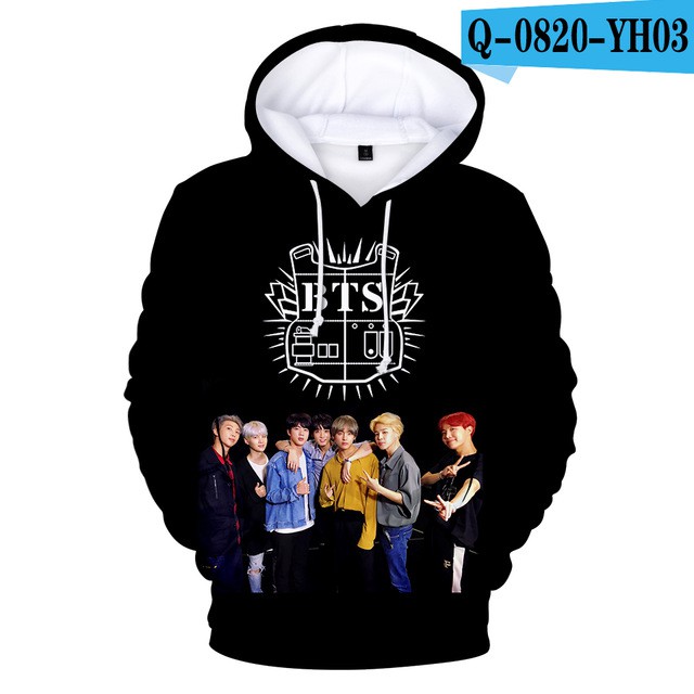 Áo hoodies 3D thời trang dành cho fan BTS