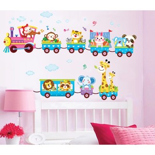 Decal dán tường Đoàn xe vui vẻ