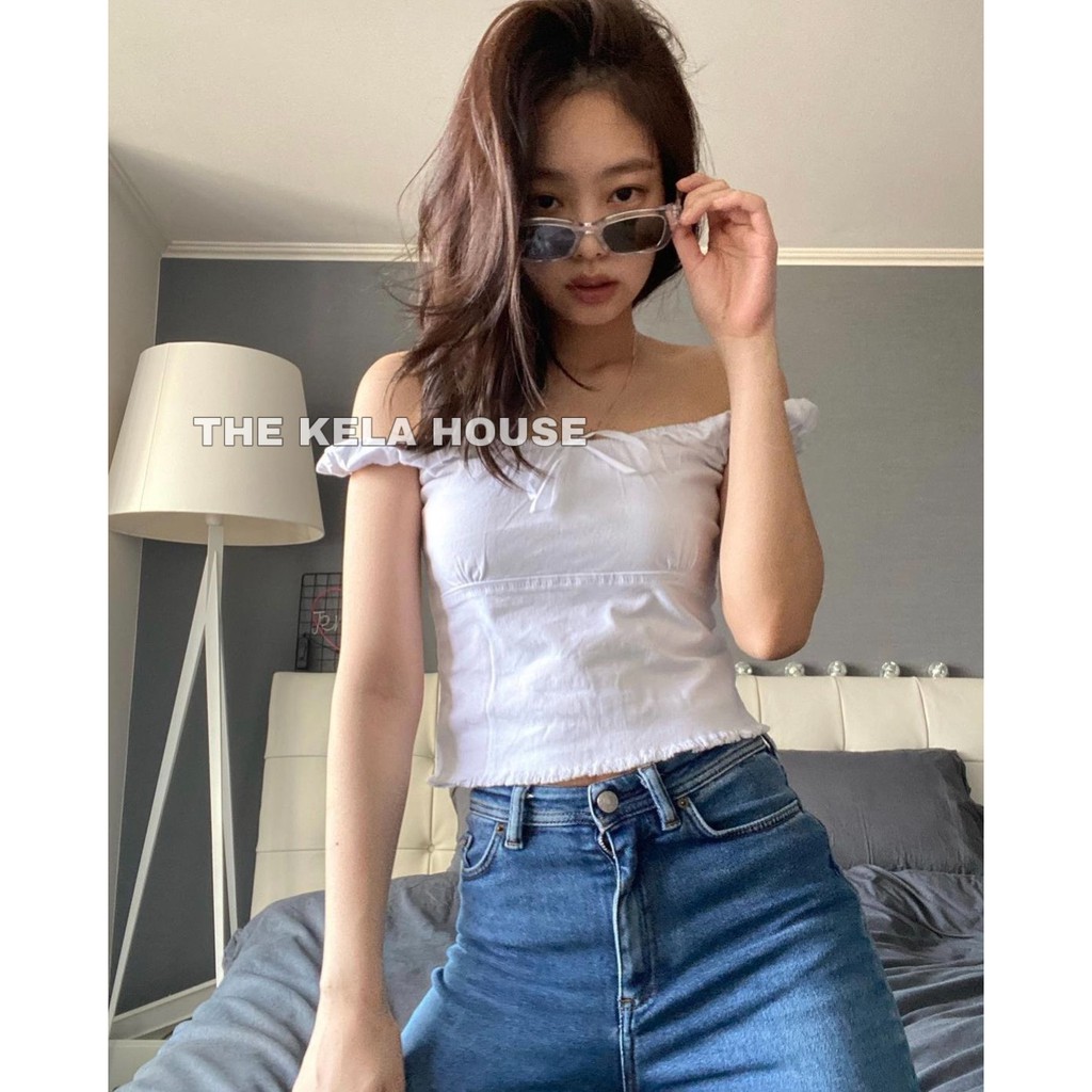 Kính Mắt Jennie Thời trang Hàn Quốc Hot Trend Mắt Mèo Chống Chói Chống Lóa Chống UV Siêu Rẻ Black Pink jeny