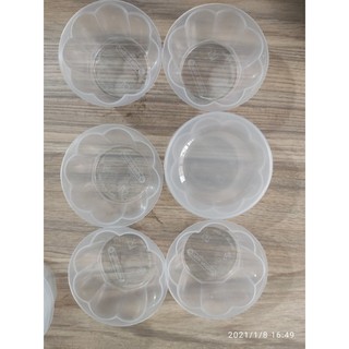 50 khuôn bánh flan/ sữa chua/ rau câu hình bông 90ml - kèm nắp đậy 90ml