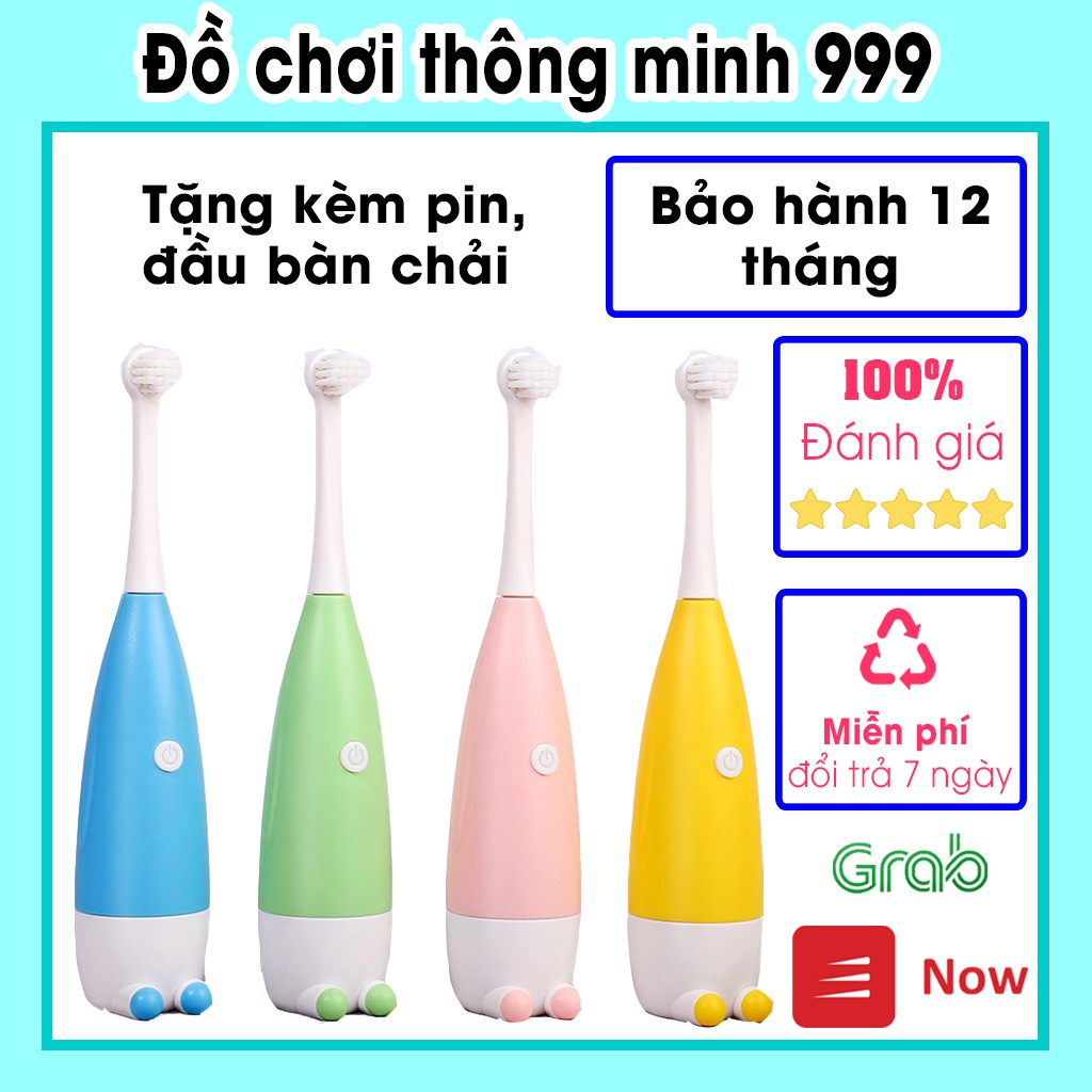 Bàn Chải Đánh Răng, Máy Đánh Răng Tự Động Cho Bé từ 3 tuổi chính hãng