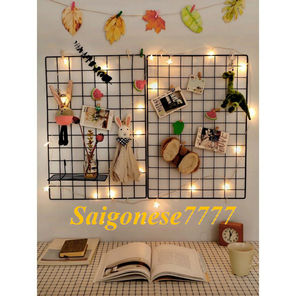 2 Khung Hình Lưới Sắt Nghệ Thuật Trang Trí Decor Nhà Phòng Ngủ Siêu Xinh Picture Frame