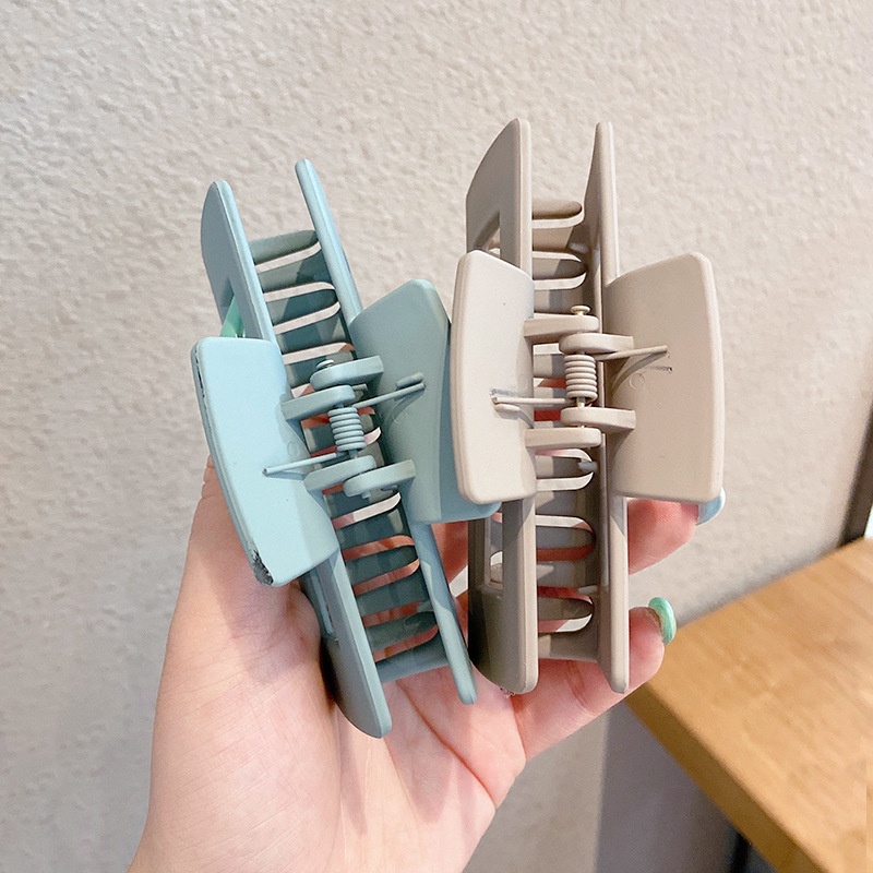 Kẹp tóc càng cua Hàn Quốc nữ đẹp hottrend nhám cỡ size lớn - Cặp búi tóc dễ thương cào 10 răng, 14 răng
