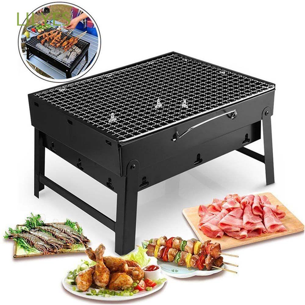 Lò nướng than di động có thể gập gọn cho tiệc BBQ ngoài trời