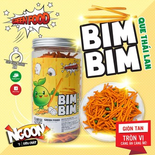 Bim Bim Que Đậu Hà Lan, Snack Que Thái Đồ Ăn Vặt Đảm Bảo Vệ Sinh An Toàn Thực Phẩm 260gram GREEN FOOD