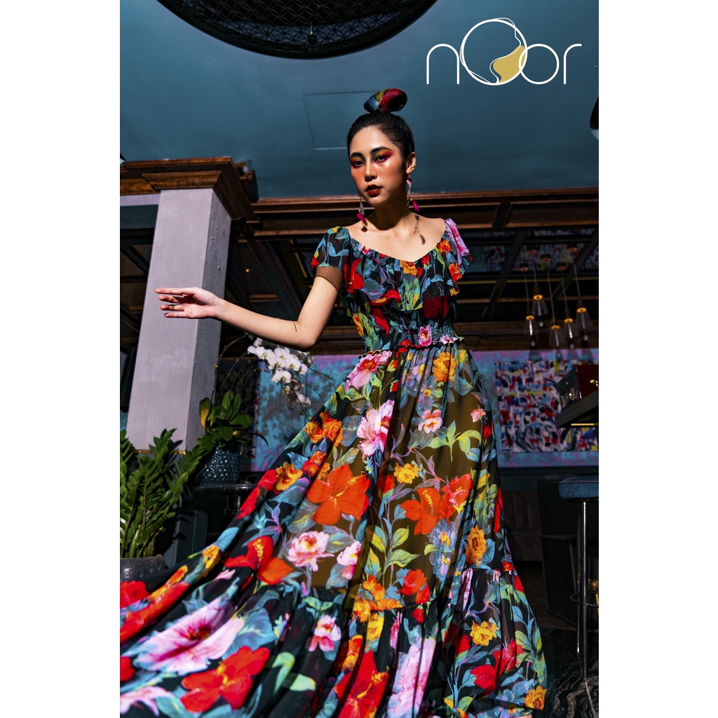 Váy Maxi Đi Biển Suông Dáng Dài Jasmine Thương Hiệu nOor - NV549