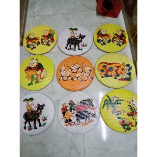 Combo 5 tranh mẹt đông hồ