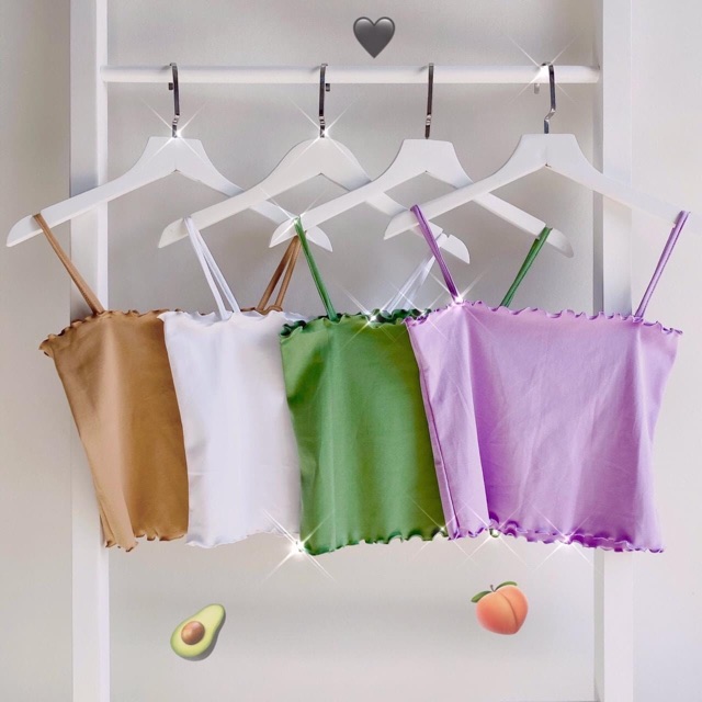 Áo Croptop 2s Trơn Cuốn Biên/TubeTop 2s Basic Kèm Ảnh+Clip Thật