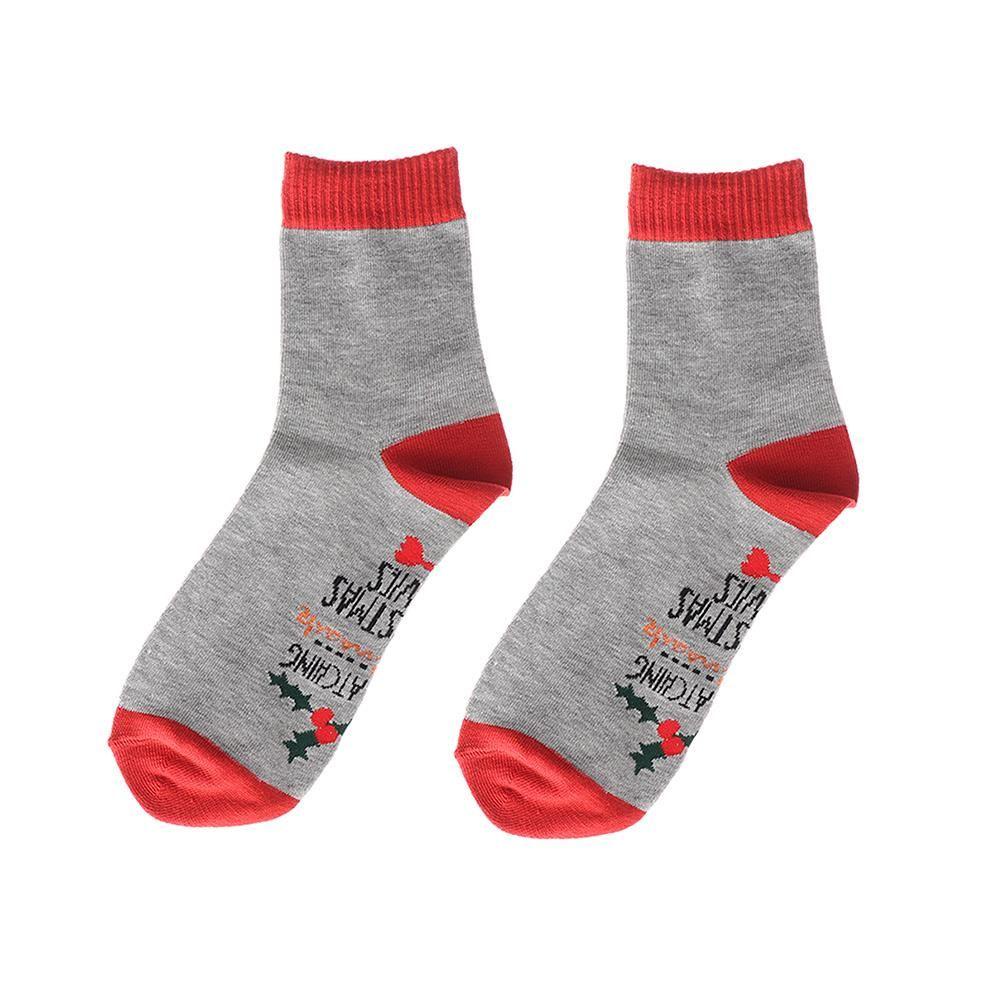 Tất Cotton Mềm Mại Hoạ Tiết Giáng Sinh Dễ Thương