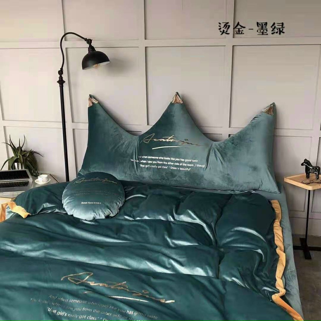 Gối tựa đầu giường IGUN BEDDING đính khuy size 1m5-1m8