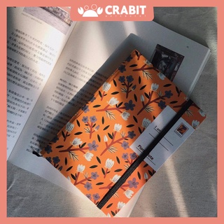 Sổ tay Crabit Floral - ruột kẻ ngang - hoa cam
