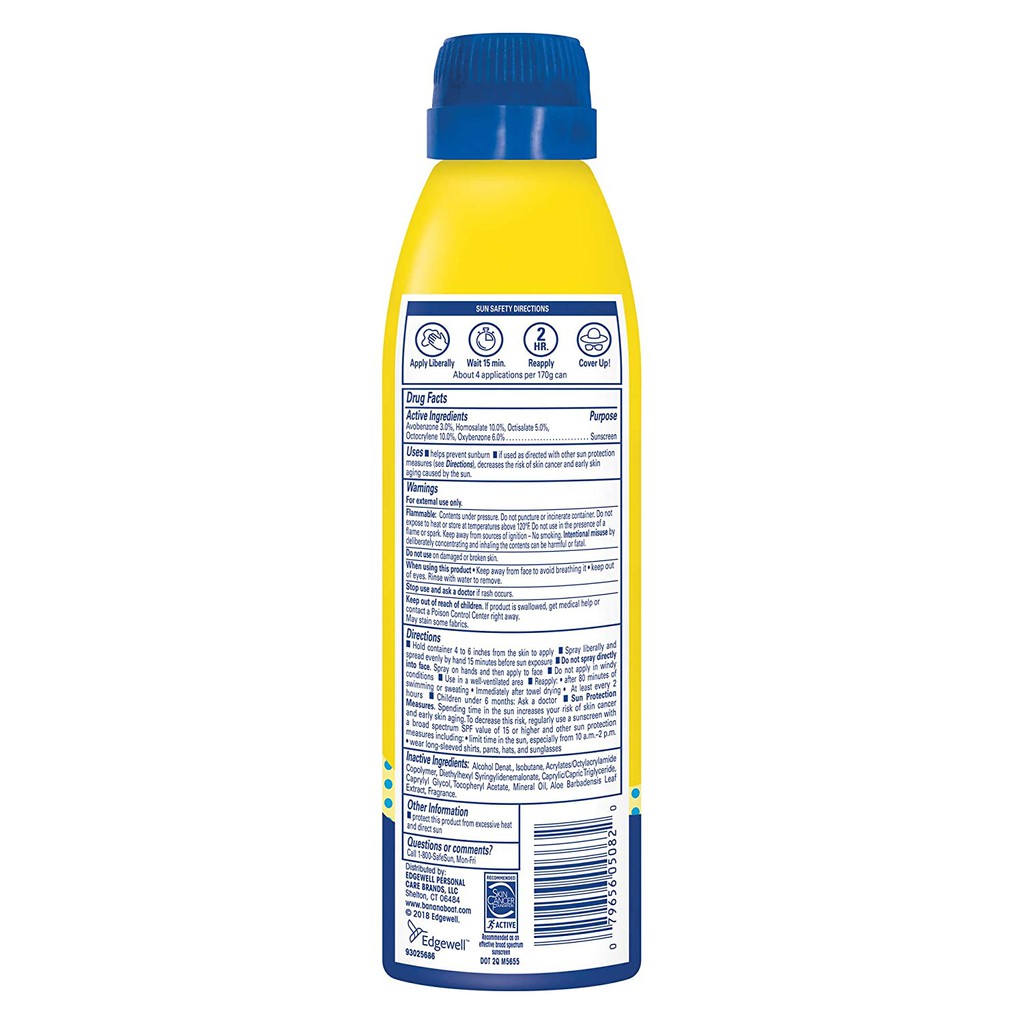 (Dạng chai xịt - Date 2026) Kem chống nắng an toàn cho bé từ 6 tháng - Banana Boat Kids SPF 50 – Chai 170gr và 269gr