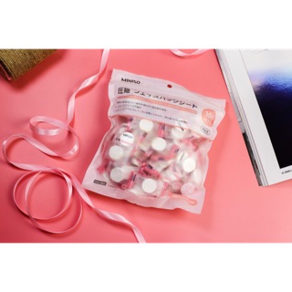 Mặt nạ giấy nén miniso - gói 100 viên