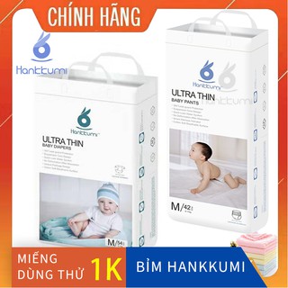 Bỉm Tã Quần Dán Hankkumi Tả Sơ Sinh Cho Bé Trẻ Em Size S62 M L XL XXL