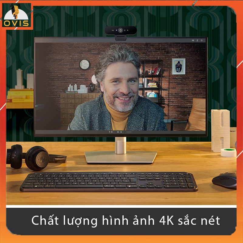 Logitech Brio 4K PRO / BRIO 500 - Webcam Họp Trực Tuyến Cao Cấp Độ Phân Giải Ultra HD 4K
